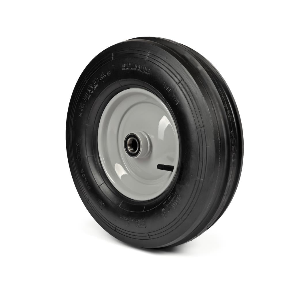 Kenda Komplettrad 4.80/4.00-8, 4PR K406 auf Stahlfelge 2.50Ax8 Ø:25 mm NL: 90 Kugellager Silber