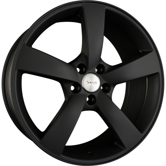 Avus Racing AF10 Matt Black Alufelge 7.5x17 Zoll ET35 LK 5x112 ML66.6 – Bild 2