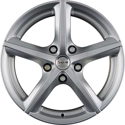 Avus Racing AF8 Hyper Silver Alufelge 5x14 Zoll ET35 LK 4x100 ML73.1 – Bild 2
