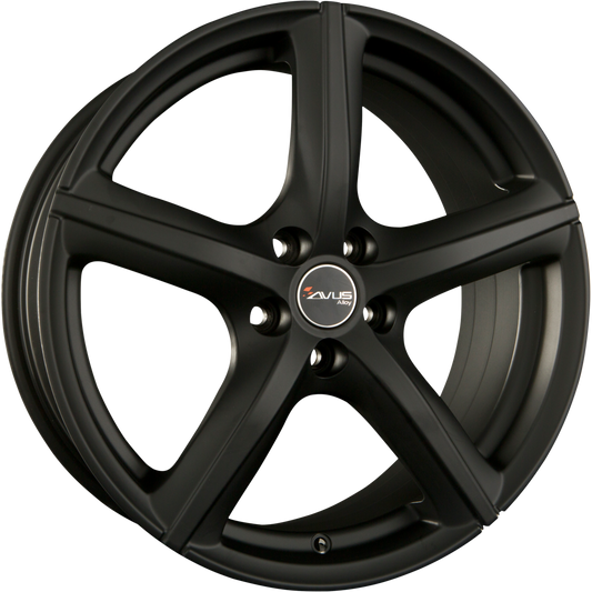 Avus Racing AF8 Matt Black Alufelge 6.5x16 Zoll ET42 LK 5x112 ML66.6 – Bild 2