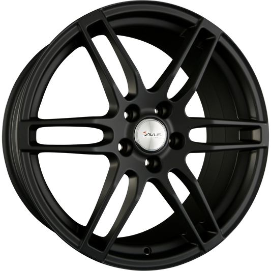 Avus Racing AF9 Matt Black Alufelge 6.5x16 Zoll ET36 LK 5x110 ML73.1 – Bild 2