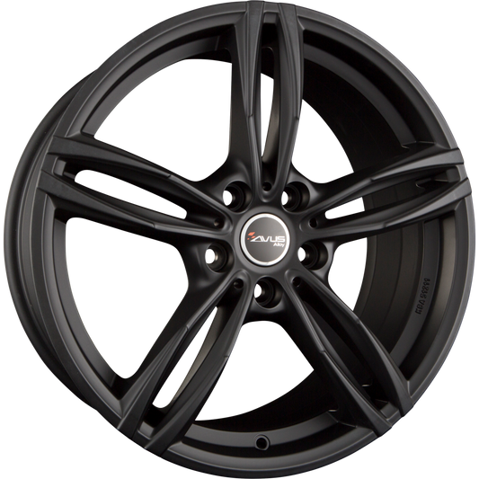 Avus Racing AF15 Matt Black Alufelge 8x18 Zoll ET57 LK 5x112 ML66.6 – Bild 2