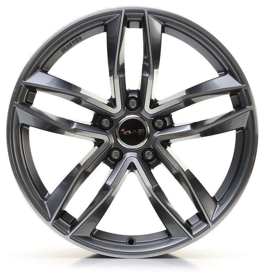 Avus Racing AF16 anthracite polished Alufelge 8x18 Zoll ET45 LK 5x112 ML66.6 – Bild 2