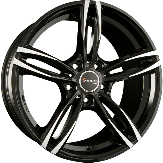 Avus Racing AC-MB3 Black Polished Alufelge 8.5x20 Zoll ET25 LK 5x112 ML66.7 – Bild 2
