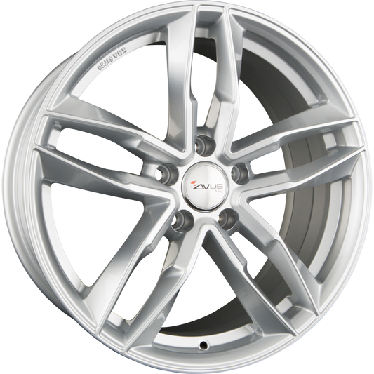 Avus Racing AF16 Hyper Silver Alufelge 7.5x17 Zoll ET45 LK 5x112 ML66.6 – Bild 2