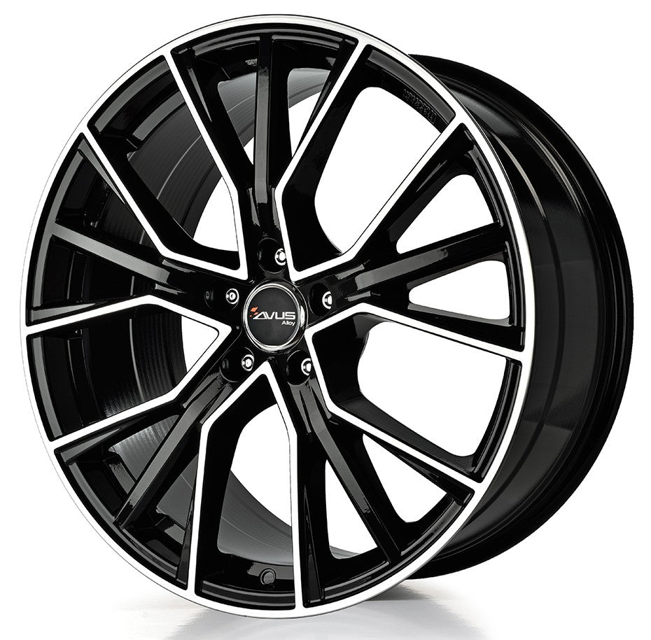 Avus Racing AF18 black polished 8.5x19 ET40 - LK5/112 ML66.6