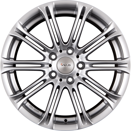 Avus Racing AC-MB1 Hyper Silver Alufelge 8x18 Zoll ET15 LK 5x120 ML72.6 – Bild 2