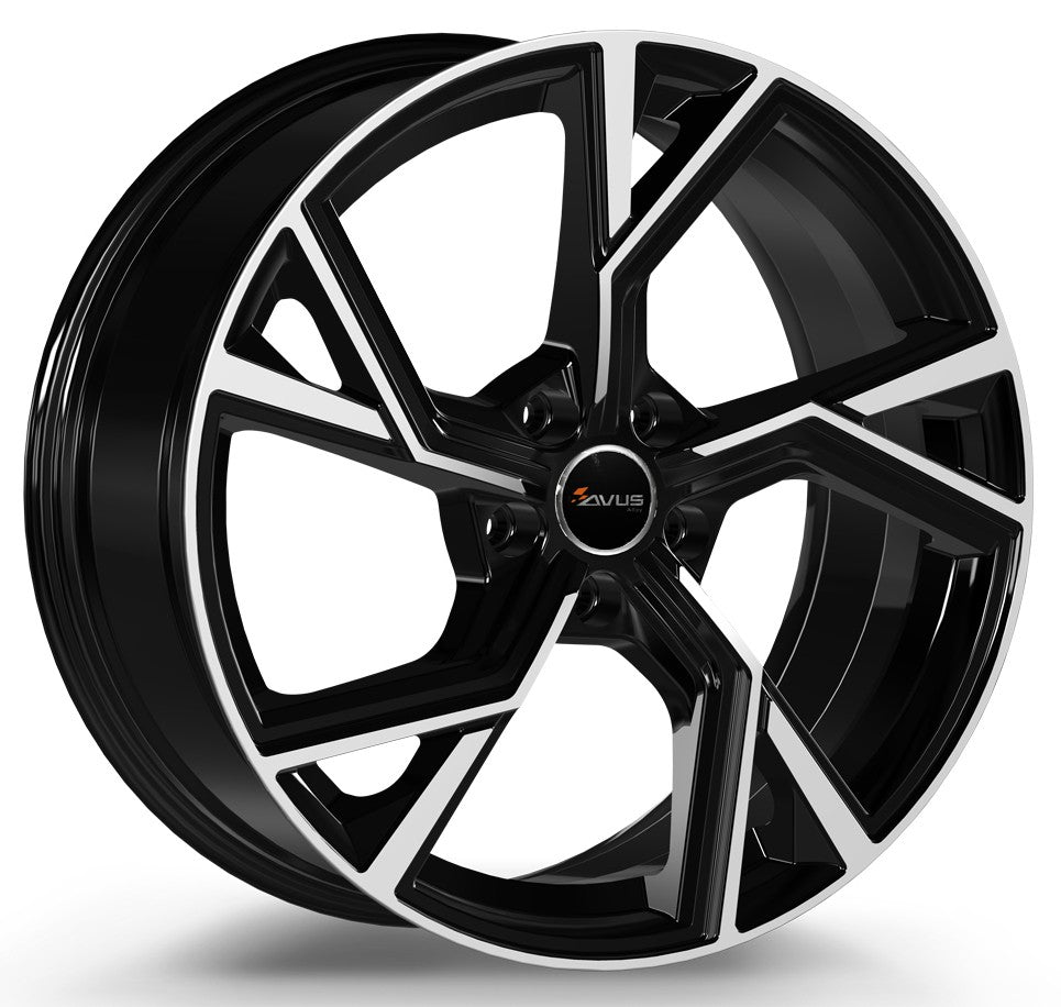 Avus Racing AF20 black polished Alufelge 8.5x20 Zoll ET20 LK 5x112 ML66.6