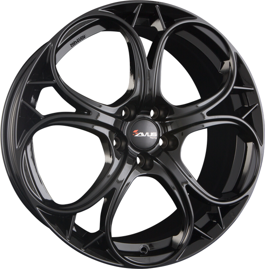 Avus Racing AC-520 Black Alufelge 7.5x17 Zoll ET30 LK 5x110 ML65.1 – Bild 2
