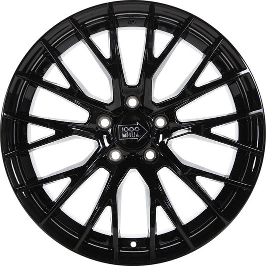 1000 Miglia MM1009 gloss black 7x17 ET45 - LK5/112 ML57.1