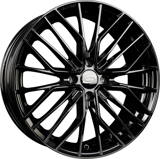 MIM ANKY4 Black Glossy Alufelge 6.5x16 Zoll ET30 LK 4x108 ML65.1 – Bild 2