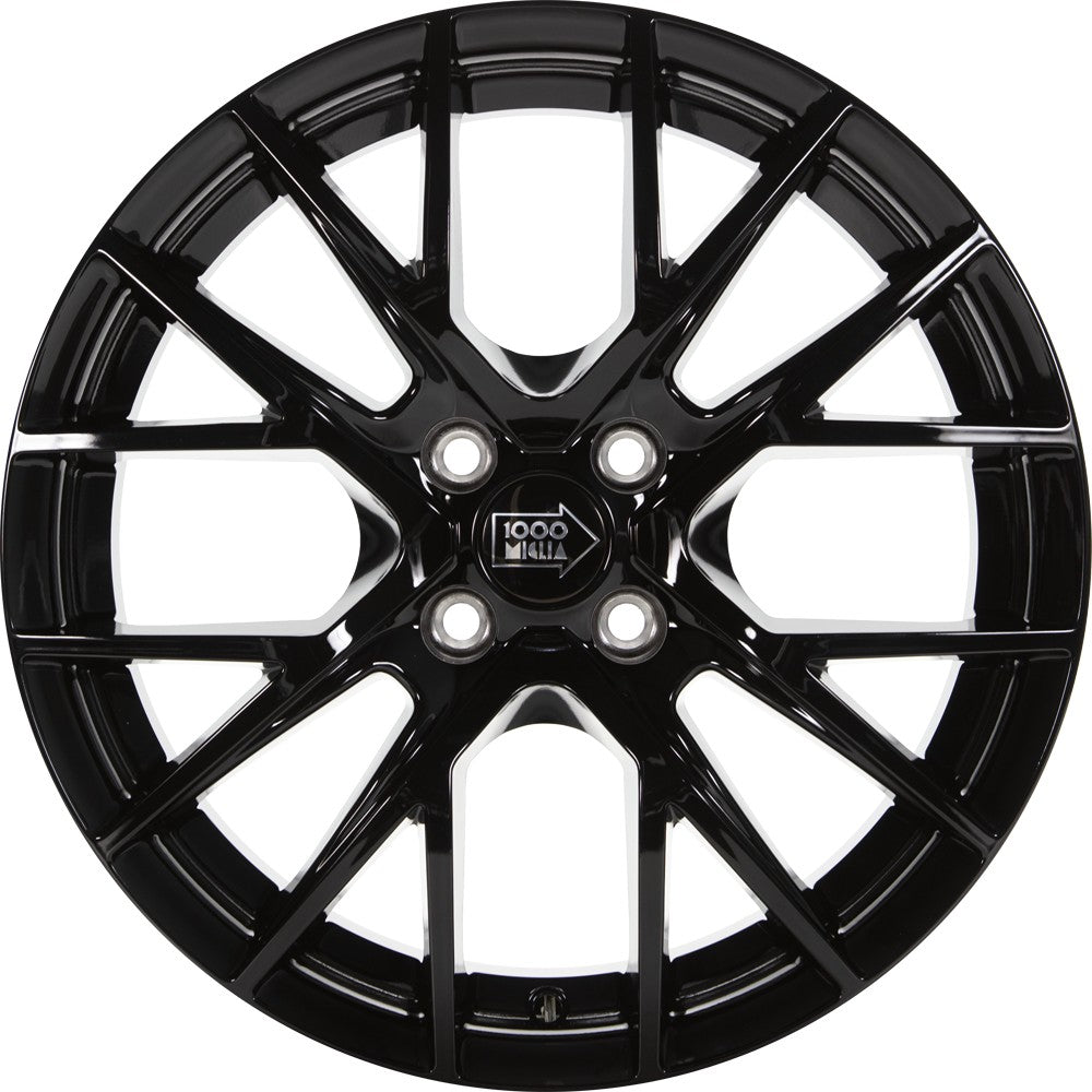 1000 Miglia MM10094 gloss black 6.5x16 ET35 - LK4/98 ML58.1