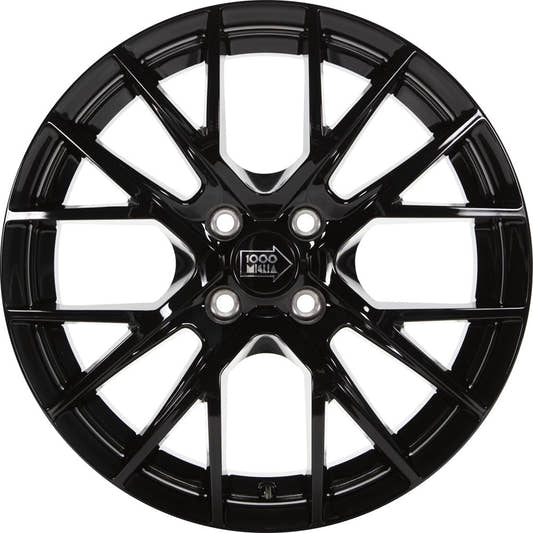 1000 Miglia MM10094 gloss black 6.5x16 ET40 - LK4/108 ML63.4