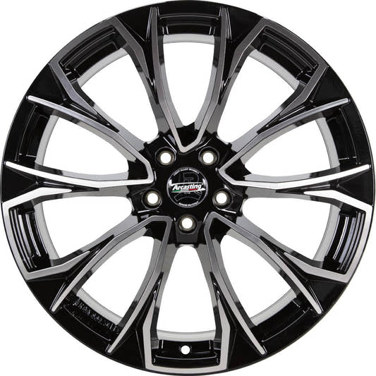Arcasting Century nero machined 8.5x20 ET43 - LK5/112 ML66.6