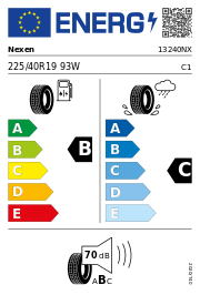 Nexen N 8000 XL DOT23 225/40 R19 93W Sommer DOT DOT23 – EU-Reifenlabel