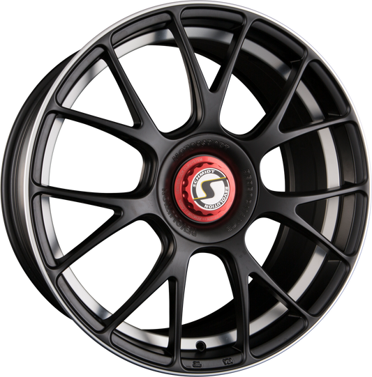 Schmidt REVOLUTION Gambit Satin Black mit Centerlock Deckel Alufelge 8.5x19 Zoll ET43 LK 5x114.3 ML67.1 – Bild 2