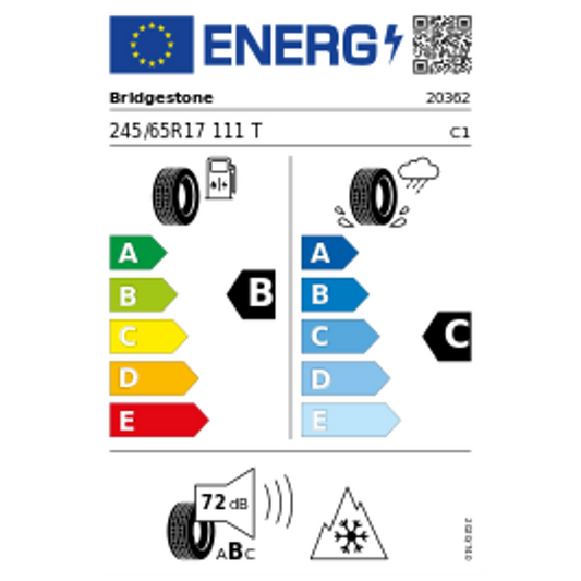 Bridgestone Dueler A/T 002 XL 3PMSF 245/65 R17 111T Ganzjahr – Bild 2