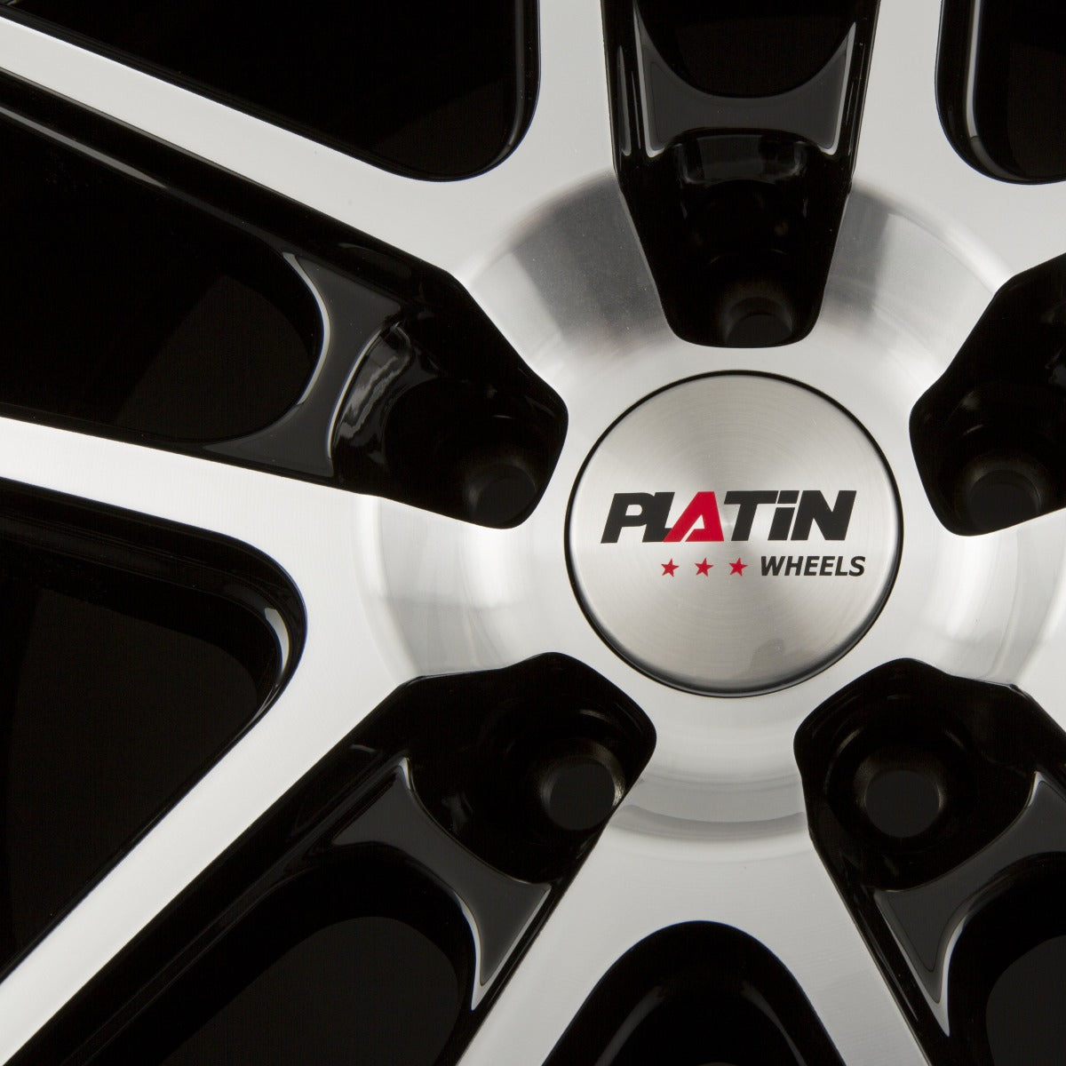 Platin P 73 Diamant Schwarz Frontpoliert Alufelge 8x18 Zoll ET35 LK 5x112 ML70.1 – Bild 5