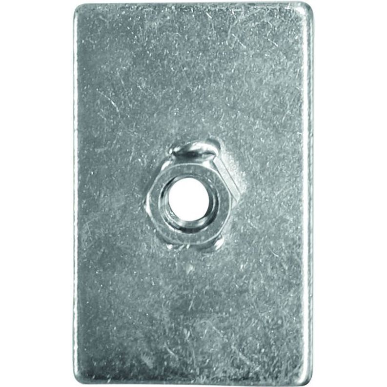Schroth Verstärkungsplatte (L 80 mm, B 50 mm, H 3 mm) mit Schweißmutter (7/16)