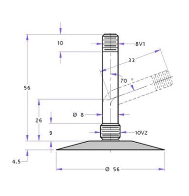 Continental Schlauch 0283238000 8 Zoll Metallventil