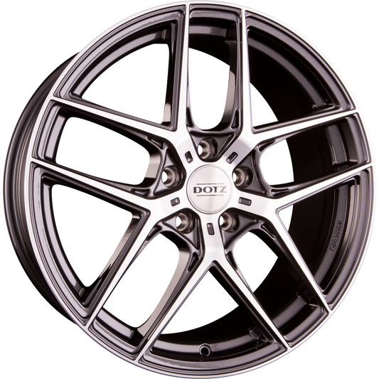 Dotz Lagunaseca DARK - Gunmetal Glänzend Frontpoliert Alufelge 9x20 Zoll ET40 LK 5x112 ML70.1 – Bild 2