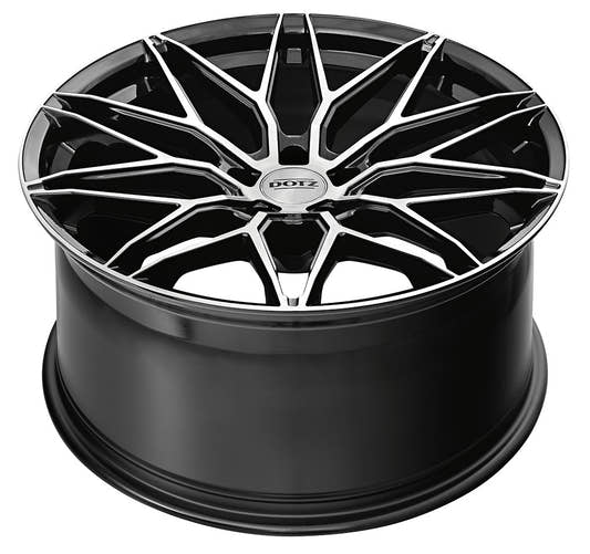Dotz Suzuka black polished 8.5x19 ET47 - LK5/120 ML72.6 – Bild 3