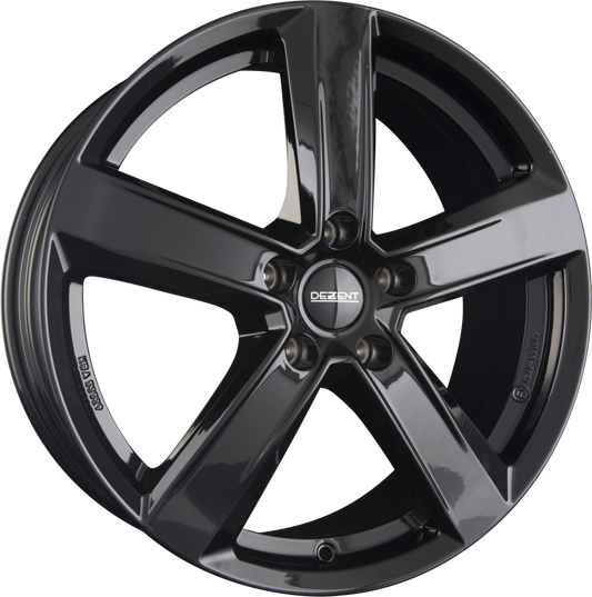 Dezent TU BLACK - Schwarz Alufelge 8x18 Zoll ET44 LK 5x112 ML57.1 – Bild 2