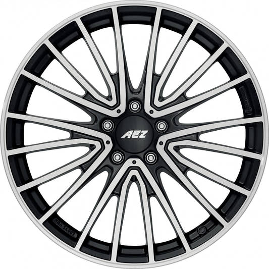 AEZ Berlin black/polished 7.5x18 ET53 - LK5/112 ML66.6