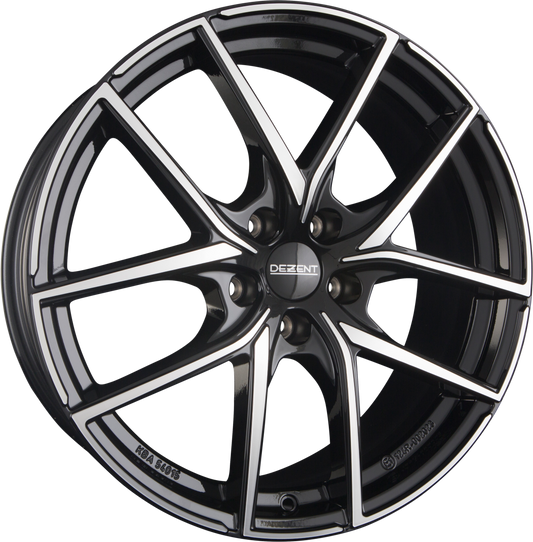Dezent TO DARK - Schwarz Frontpoliert Alufelge 7.5x17 Zoll ET50.5 LK 5x108 ML63.4 – Bild 2