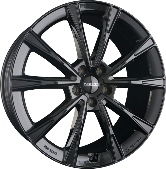 Dezent AR BLACK - Schwarz Glänzend Alufelge 9x20 Zoll ET58.5 LK 5x108 ML63.4 – Bild 2