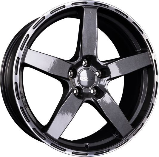 Dotz Marinabay DARK - Gunmetal Poliertes Horn Alufelge 9.5x19 Zoll ET40 LK 5x120 ML72.6 – Bild 2