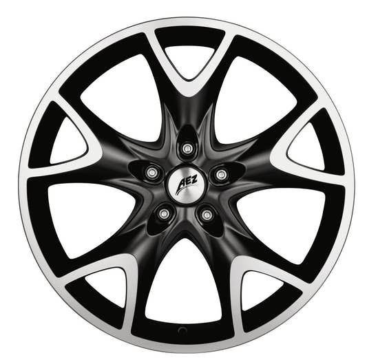 AEZ Phoenix DARK Matt-Schwarz Frontpoliert Alufelge 9x20 Zoll ET48 LK 5x130 ML71.6 – Bild 2