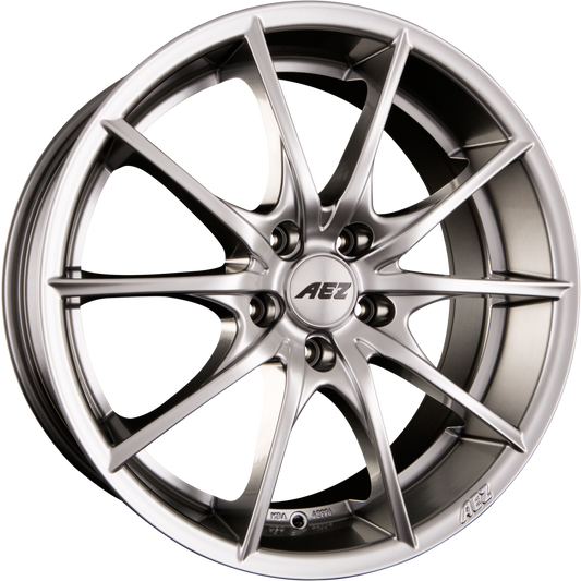 AEZ Bridge High Gloss Alufelge 8x17 Zoll ET48 LK 5x108 ML70.1 – Bild 2