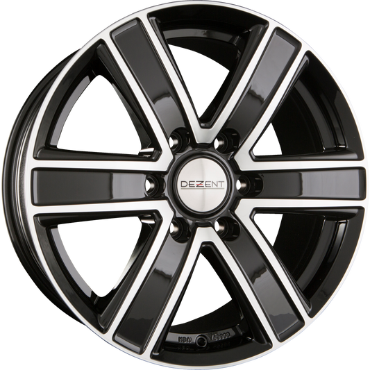 Dezent TJ DARK - Black Polished Front Alufelge 8x16 Zoll ET35 LK 6x139.7 ML67.1 – Bild 2