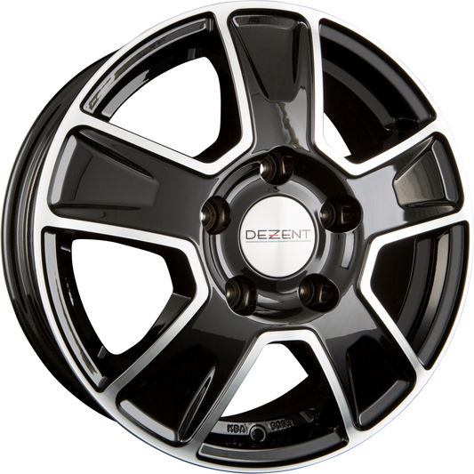 Dezent Van DARK - Black Polished Alufelge 6.5x16 Zoll ET60 LK 5x130 ML89.1 – Bild 2