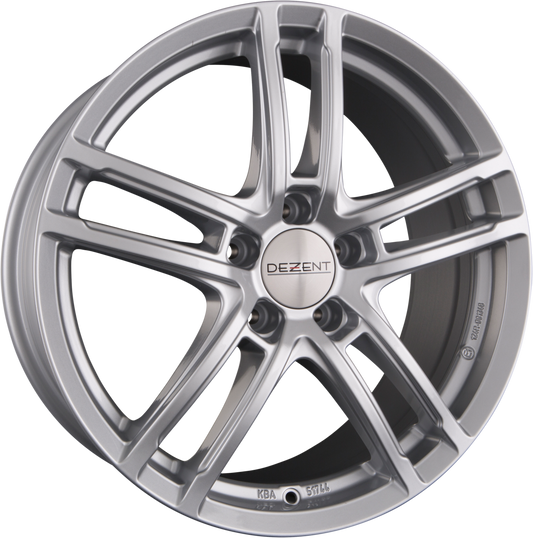 Dezent TZ SILVER - Silber Alufelge 7x17 Zoll ET45 LK 5x108 ML63.4 – Bild 2
