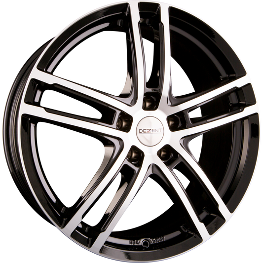 Dezent TZ DARK - Black Polished Alufelge 7.5x18 Zoll ET44 LK 5x112 ML66.6 – Bild 2