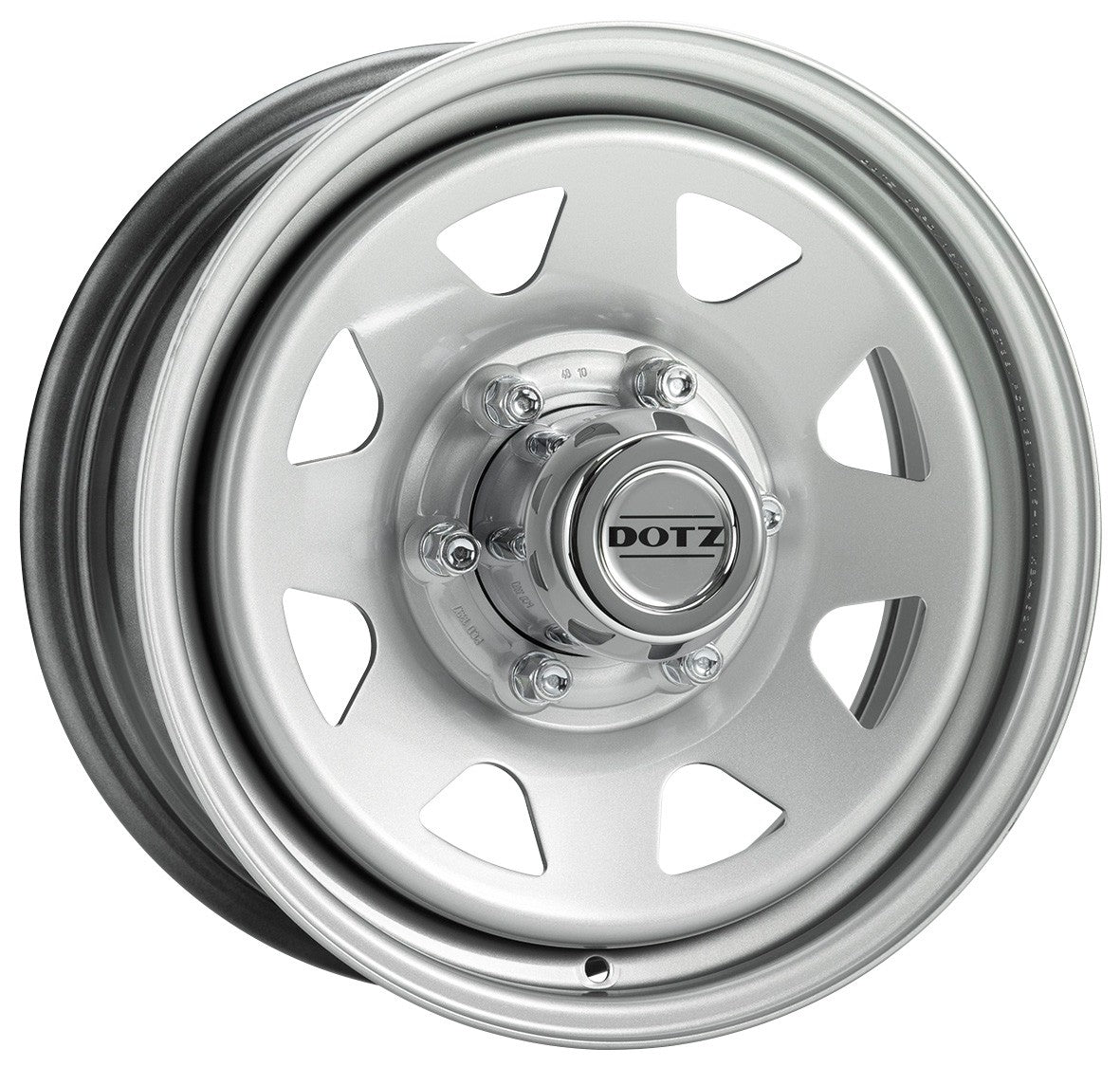Dotz Pharao silver (ohne Nabenbecher) 6x15 ET45 - LK5/139.7 ML110