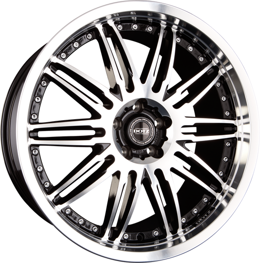 Dotz Territory Black Front Polished Alufelge 10x20 Zoll ET30 LK 5x112 ML66.6 – Bild 2
