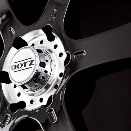 Dotz Crunch Matt BLack / Polished Lip Alufelge 8x17 Zoll ET35 LK 5x120 ML65.1 – Bild 2