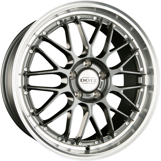 Dotz Revvo DARK - Gunmetal Polished Alufelge 8x18 Zoll ET35 LK 5x112 ML70.1 – Bild 2