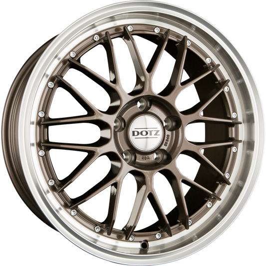 Dotz Revvo Bronze Polished Lip Alufelge 9.5x20 Zoll ET35 LK 5x112 ML70.1 – Bild 2