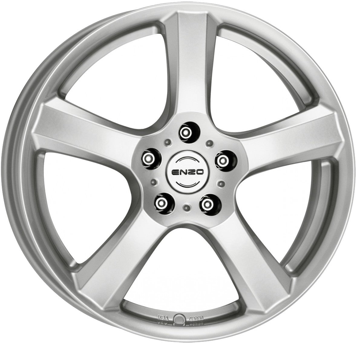 Enzo B silver Alufelge 7x17 Zoll ET39 LK 5x112 ML57.1