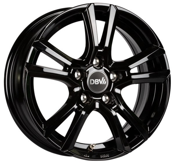 DBV Andorra schwarz 7.5x17 ET45 - LK5/108 ML74.1