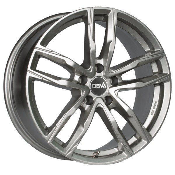 DBV Vienna II Hyper Silber Alufelge 8x18 Zoll ET48 LK 5x108 ML70.1