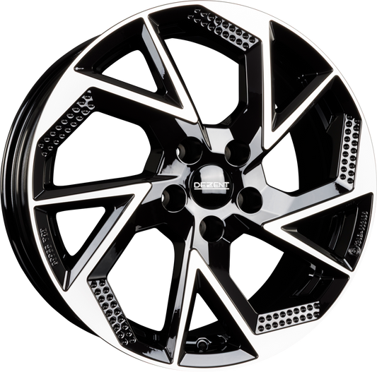 DBV Napoli AP DARK - Schwarz Frontpoliert Alufelge 6.5x17 Zoll ET43 LK 5x112 ML57.1 – Bild 2