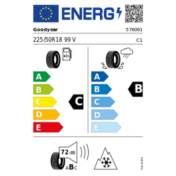 Goodyear Ultragrip Performance + * XL 3PMSF 225/50 R18 99V Winter – Bild 3