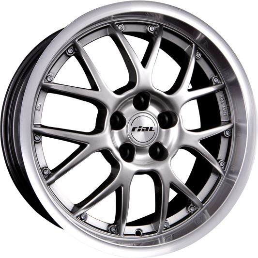 Rial Nogaro Sterling-Silber Hornpoliert Alufelge 8x17 Zoll ET40 LK 5x114.3 ML70 – Bild 2