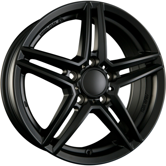 Rial M10 Racing-Schwarz Alufelge 6.5x16 Zoll ET38 LK 5x112 ML66.6 – Bild 2