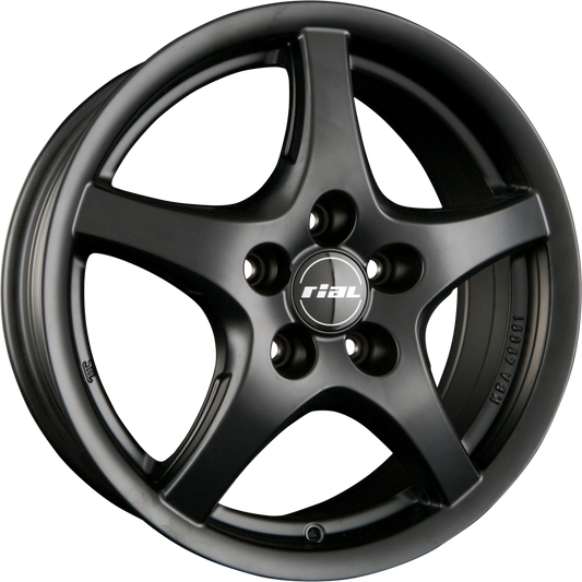 Rial U1 Racing Schwarz Alufelge 6x15 Zoll ET45 LK 5x114.3 ML70.1 – Bild 2